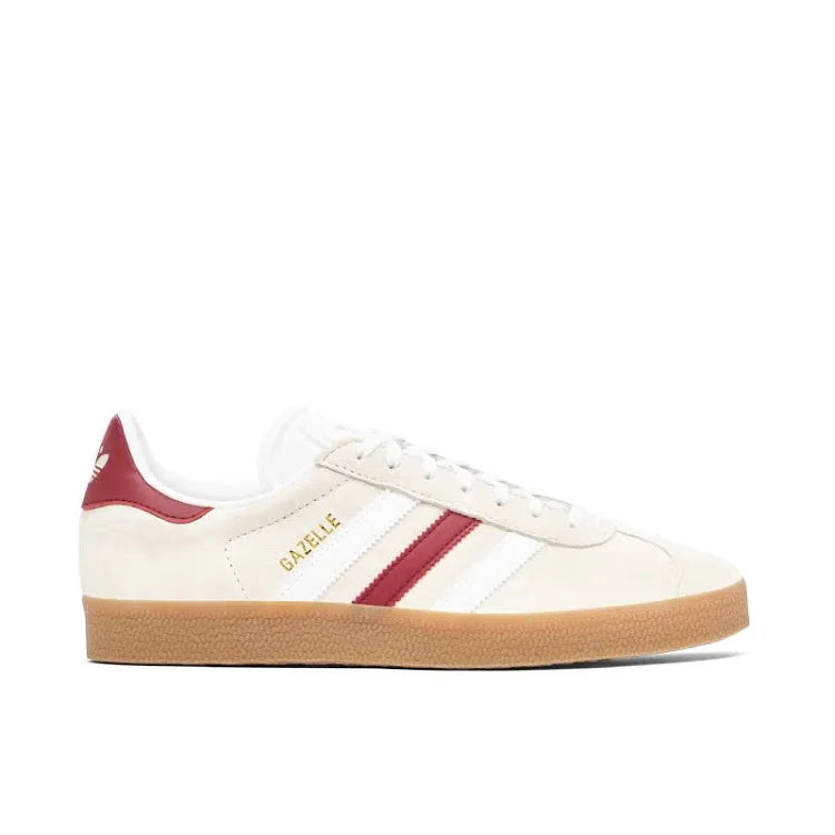 X Adidas Gazelle Aluminum Collegiate Burgundy